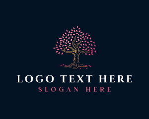 Natural Sakura Tree logo