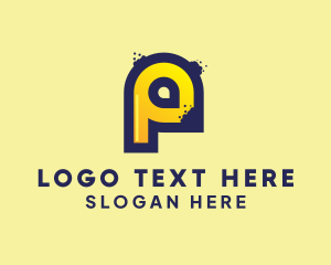 Letter - Modern Graffiti Letter P logo design