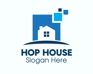 Online House For Sale logo design