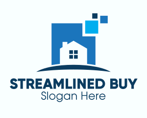 Online House For Sale logo design