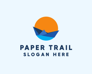 Paper Boat Toy logo design