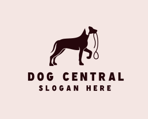 Pet Dog Leash logo design