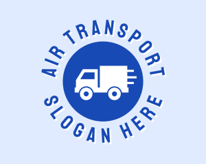 Blue Truck Circle logo design