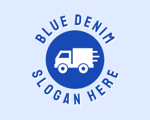 Blue Truck Circle logo design