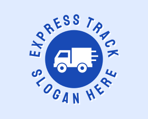 Blue Truck Circle logo design