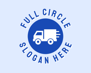 Blue Truck Circle logo design