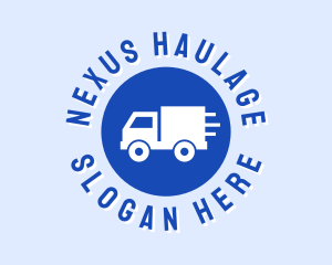 Blue Truck Circle logo design