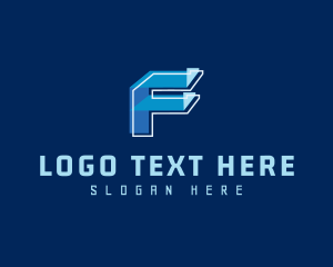 Technology Letter F logo