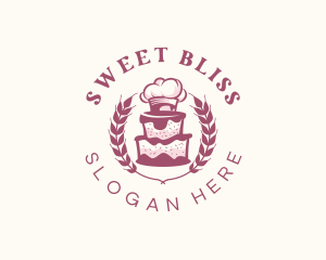 Cake Baker Toque logo design