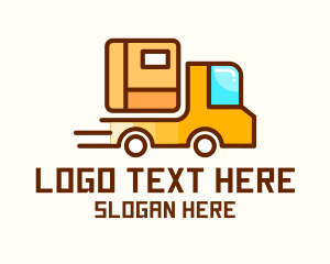 Cartoon Delivery Truck Logo