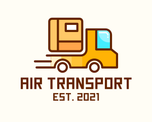 Cartoon Delivery Truck logo design