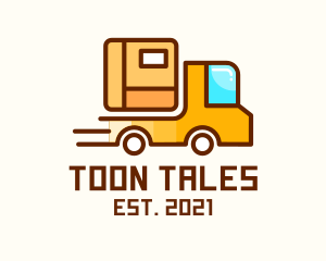 Cartoon Delivery Truck logo design