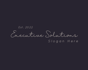 Elegant Script Business Logo