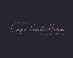 Elegant Script Business Logo