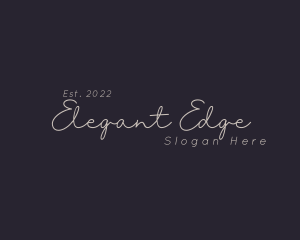 Elegant Script Business logo design