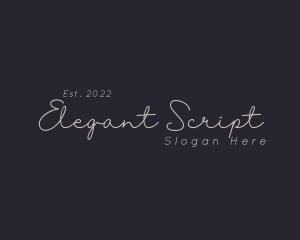 Elegant Script Business logo design