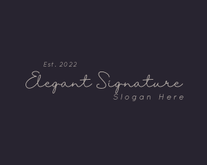 Elegant Script Business logo design