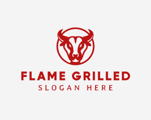 Bull Steak Grill logo design