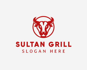 Bull Steak Grill logo design