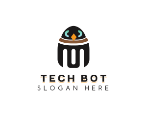 Penguin Robot Toy logo design