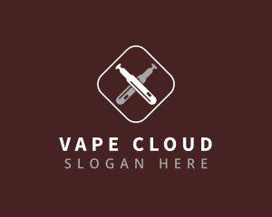 E-Cigarette Vape Pen logo design