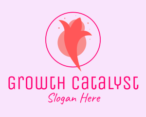 Pink Bud Tulip logo design