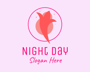 Pink Bud Tulip logo design