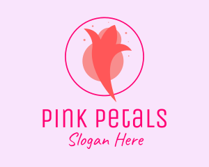 Pink Bud Tulip logo design