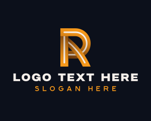 Industrial Construction Letter R logo