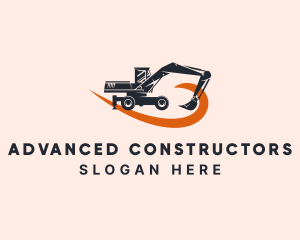 Heavy Equipment Excavator logo design