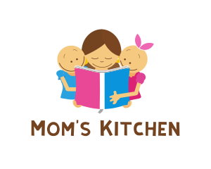 Children Book Reading logo design