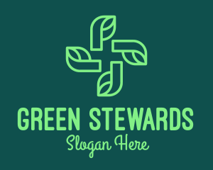 Green Natural Pharmacy logo design