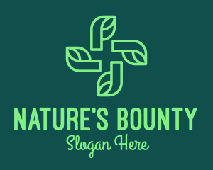 Green Natural Pharmacy logo design