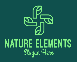 Green Natural Pharmacy logo design