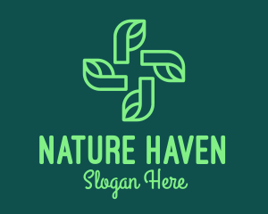 Green Natural Pharmacy logo design