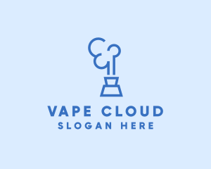 Vape Smoke Cloud logo design