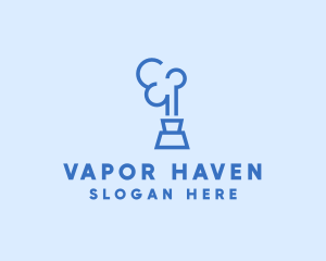 Vape Smoke Cloud logo design