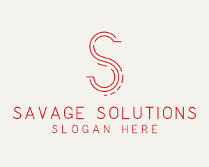 Logistics Letter S  logo design