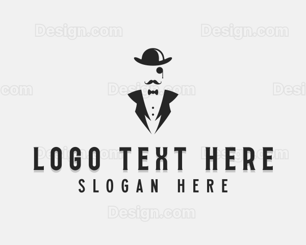 Grooming Tuxedo Gentleman Logo