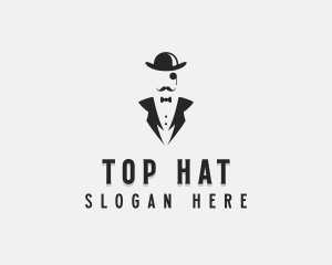 Grooming Tuxedo Gentleman logo design