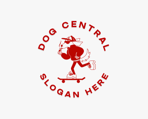 Skater Pet Dog logo design