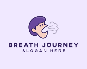 Coughing Human Face logo