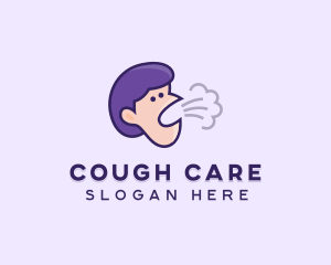 Coughing Human Face logo
