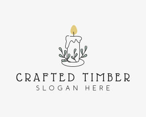 Candle Flame Light logo design