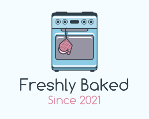 Cute Stove Top Oven logo design