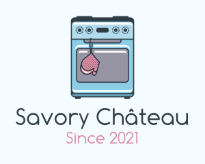 Cute Stove Top Oven logo design