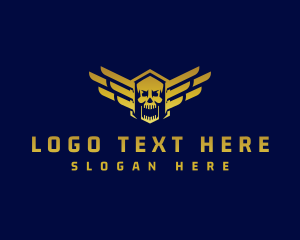 Skull Wing Aviation logo