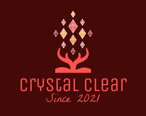 Crystal Jewel Antler   logo design