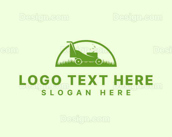 Garden Lawn Mower Logo