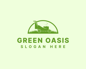 Garden Lawn Mower logo design